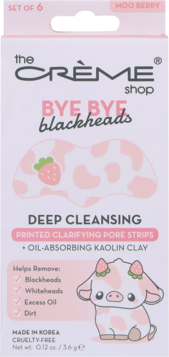 slide 2 of 13, The Crème Shop Deep Cleansing Printed Clarifying Pore Strips 6 Pieces 0.12 oz, 0.12 oz
