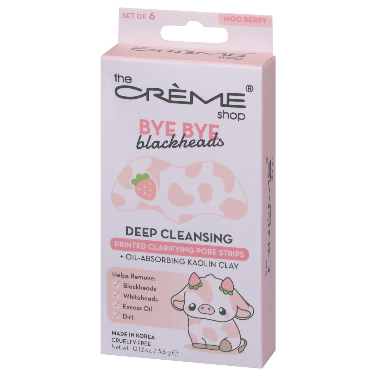 slide 12 of 13, The Crème Shop Deep Cleansing Printed Clarifying Pore Strips 6 Pieces 0.12 oz, 0.12 oz