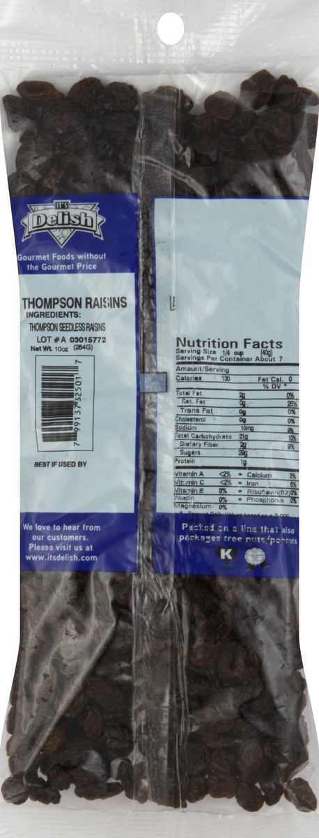 slide 3 of 4, It's Delish Raisins 10 oz, 10 oz