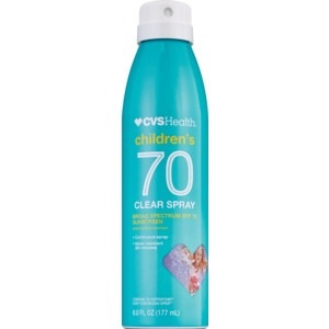 slide 1 of 1, CVS Health Kids Clear Sunscreen Spray Spf 70, 6 oz