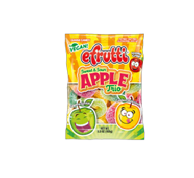 slide 1 of 1, E Frutti Sweet & Sour Apple Trio, 3.5 oz