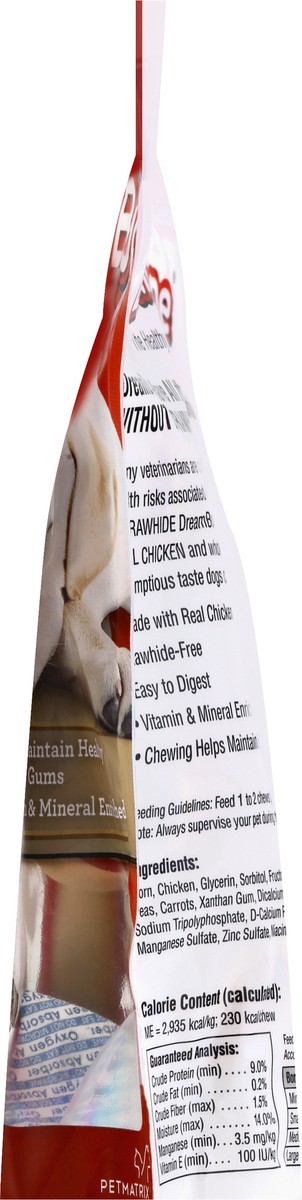 slide 7 of 11, DreamBone Medium Chews With Real Chicken 4 Count, Rawhide-Free, 0.75 lb