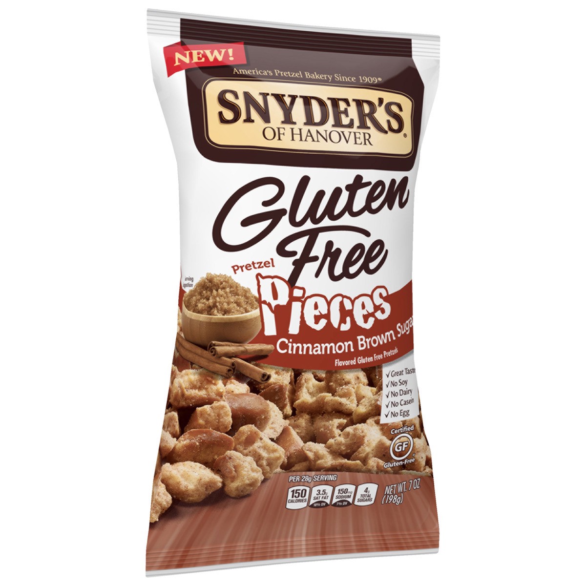 slide 2 of 7, Snyder's of Hanover Pretzel Pieces, Gluten Free, Cinnamon Brown Sugar, 7 oz