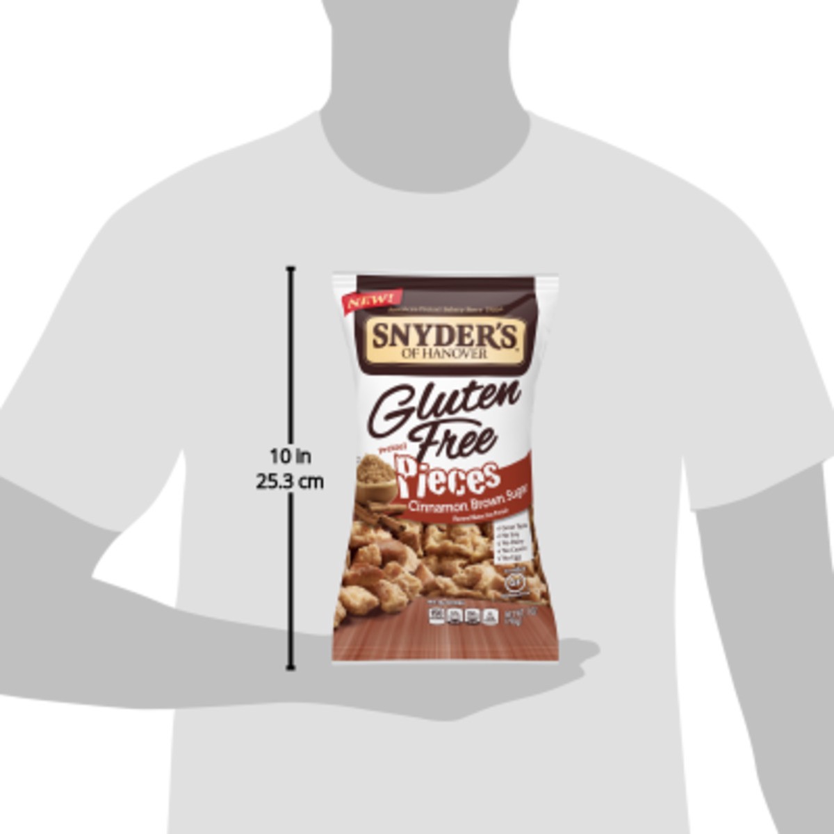 slide 3 of 7, Snyder's of Hanover Pretzel Pieces, Gluten Free, Cinnamon Brown Sugar, 7 oz