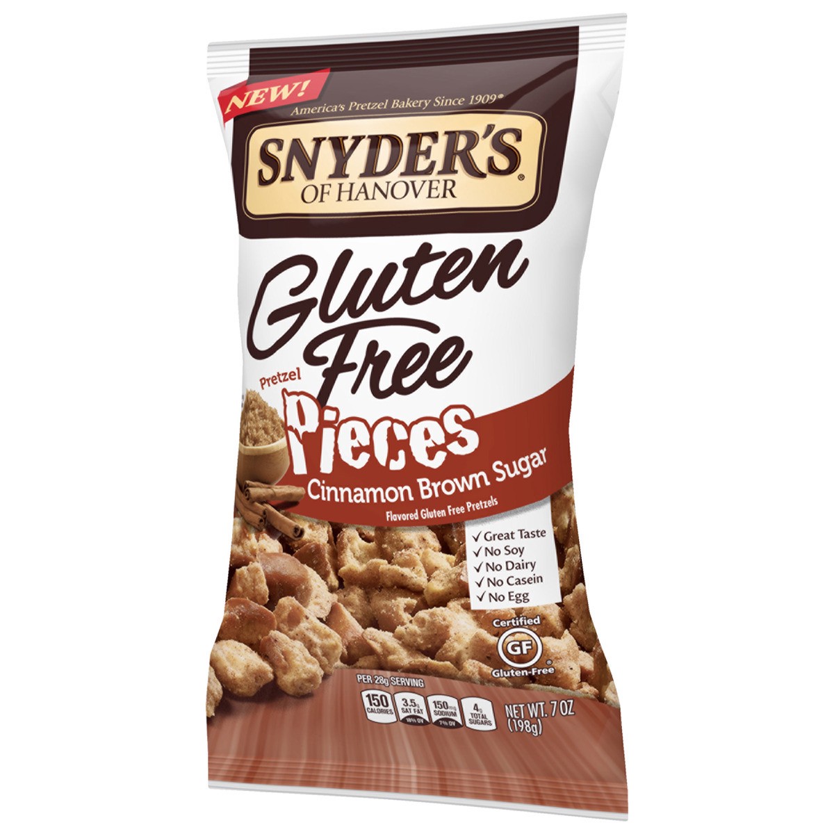 slide 4 of 7, Snyder's of Hanover Pretzel Pieces, Gluten Free, Cinnamon Brown Sugar, 7 oz