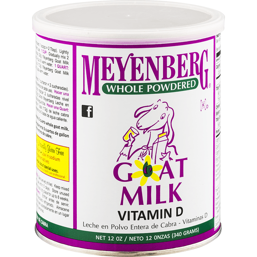 slide 2 of 9, Meyenberg Whole Powdered Goat Milk Vitamin D, 12 oz