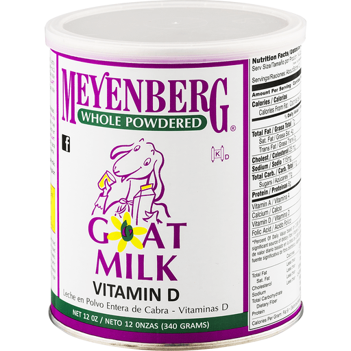 slide 3 of 9, Meyenberg Whole Powdered Goat Milk Vitamin D, 12 oz
