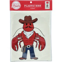 Destination Holiday Yee-Claw Plastic Bibs
