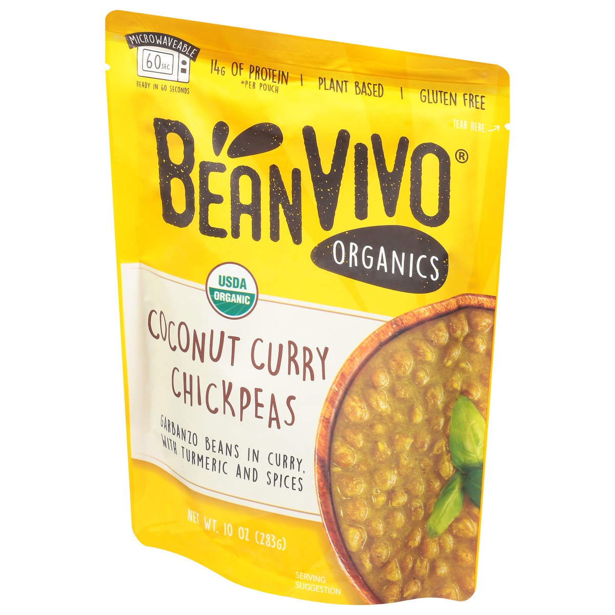 slide 5 of 9, BeanVivo Organics Coconut Curry Chickpeas 10 oz, 10 oz
