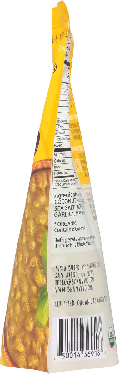 slide 8 of 9, BeanVivo Organics Coconut Curry Chickpeas 10 oz, 10 oz