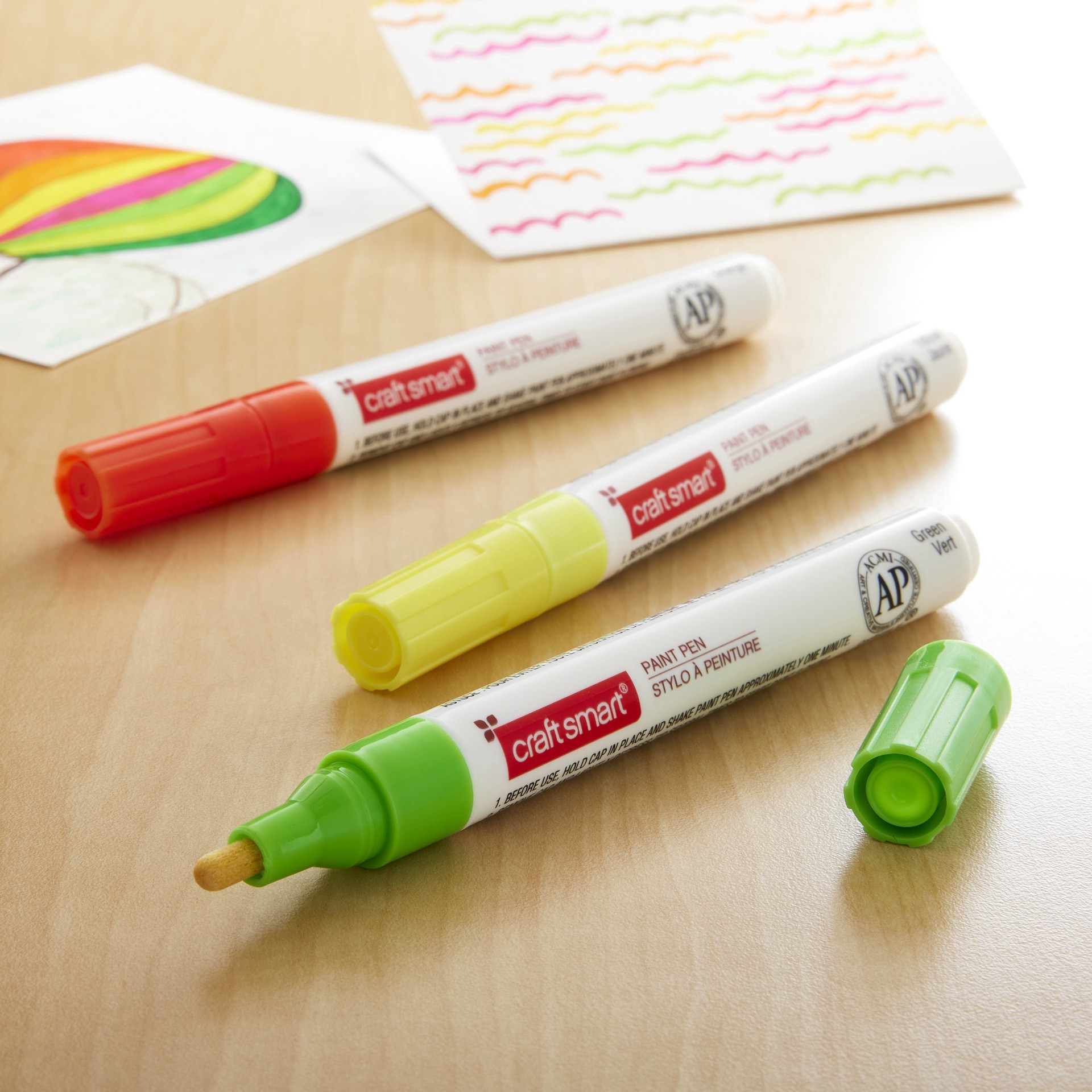 slide 2 of 3, Craft Smart Craftsmart Paint Pen, Broad Line 3 Pc — Halloween, 1 ct