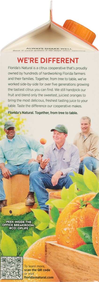 slide 9 of 9, Florida's Natural with Pulp 100% Premium Orange Juice 52 fl oz, 52 fl oz