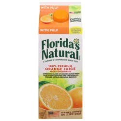 Florida's Natural with Pulp 100% Premium Orange Juice 52 fl oz