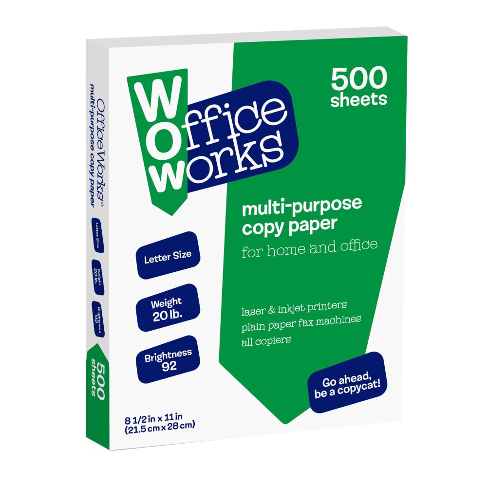 slide 3 of 3, Officeworks Copy Paper, 500 ct