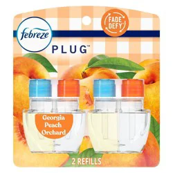Febreze Plug Dual Refill Air Freshener Georgia Peach Orchard - 2ct