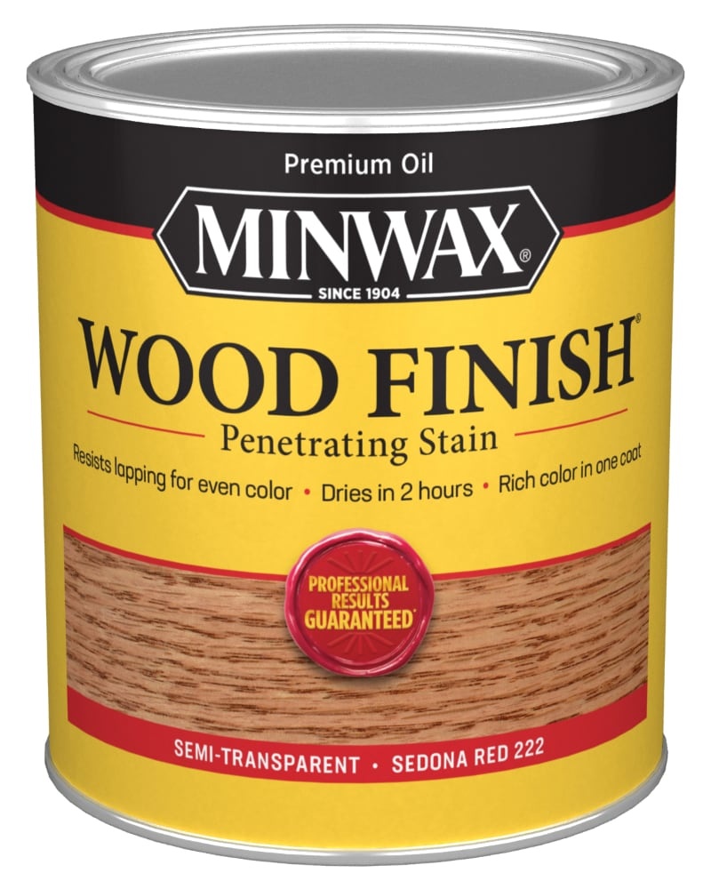 slide 1 of 1, Minwax Wood Finish Sedona Red Paint, 1 qt