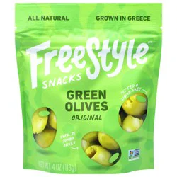 FreeStyle Snacks Original Green Olives 4 oz