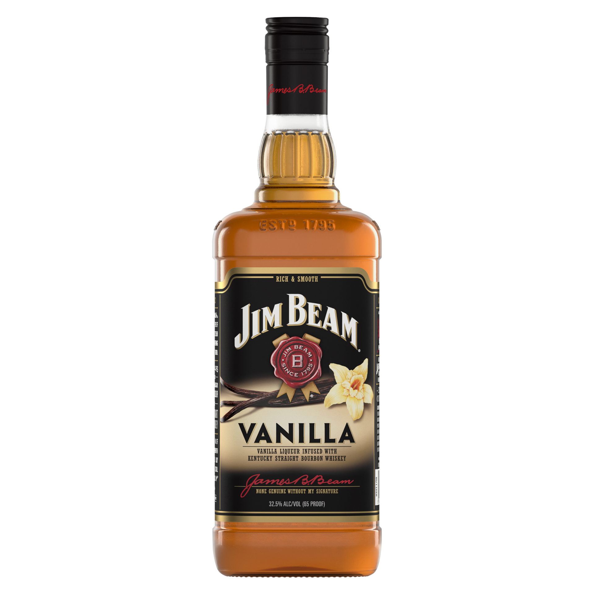 slide 4 of 4, Jim Beam Vanilla Liqueur with Kentucky Straight Bourbon Whiskey 1 L, 1 liter