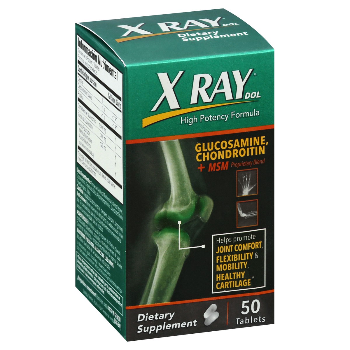slide 13 of 13, X Ray Ray Dol Glucosamine Chond, 50 ct