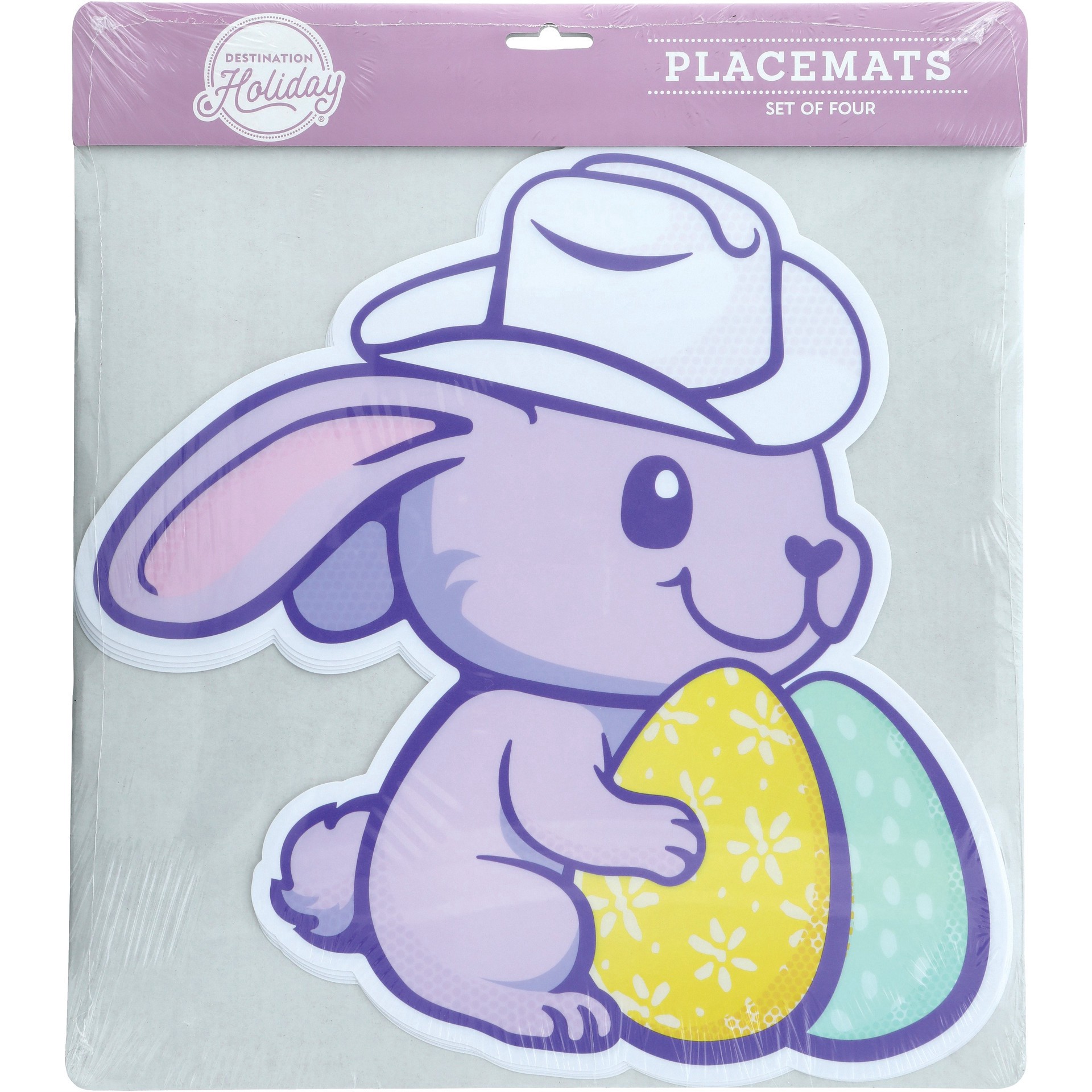 slide 1 of 1, Destination Holiday Cowboy Bunny Placemat, 4 ct