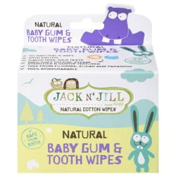 Jack N' Jill Natural Baby Gum & Tooth Wipes 25 ea