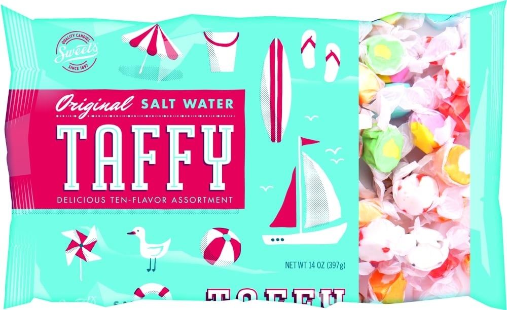 slide 1 of 1, Sweet's Original Assorted Salt Water Taffy Bag, 14 oz