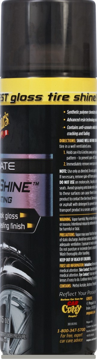 slide 3 of 7, Meguiar's Ultimate Insane Tire Shine, 15 oz