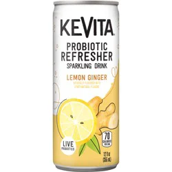KeVita Sparkling Lemon Ginger, 12 Fl Oz Can