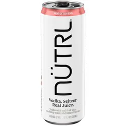 Nutrl Vodka Seltzer Watermelon 12 fl oz Single Can