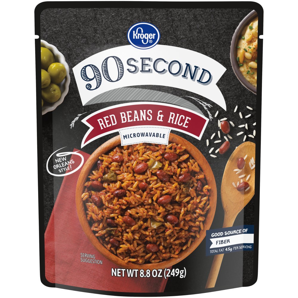 slide 1 of 2, Krogerâ Red Beans & Rice 90 Second Rice, 8.8 oz