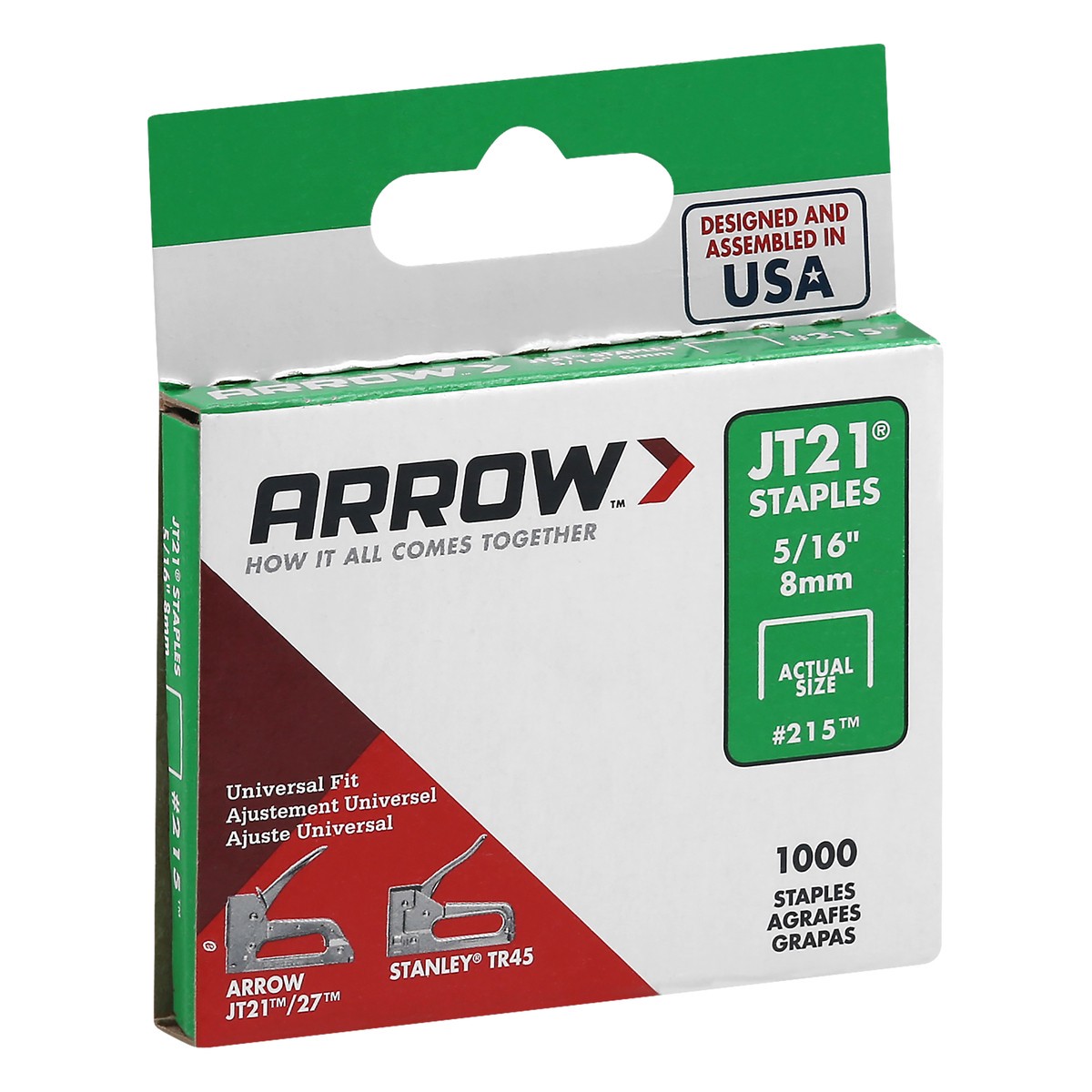 slide 11 of 11, Arrow 5/16 Inch JT21 Staples 1000 ea, 1000 ct