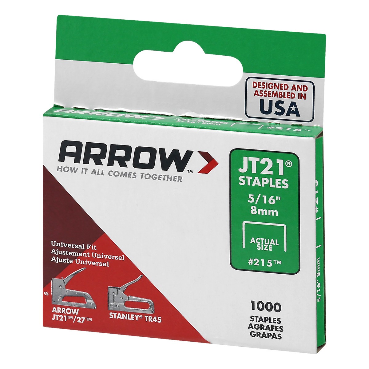 slide 6 of 11, Arrow 5/16 Inch JT21 Staples 1000 ea, 1000 ct