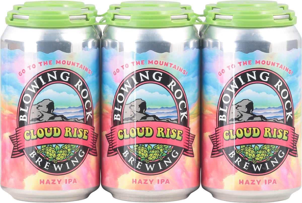 slide 6 of 9, Blowing Rock Cloud Rise Hazy IPA Beer 6 - 12 fl oz Cans, 6 ct
