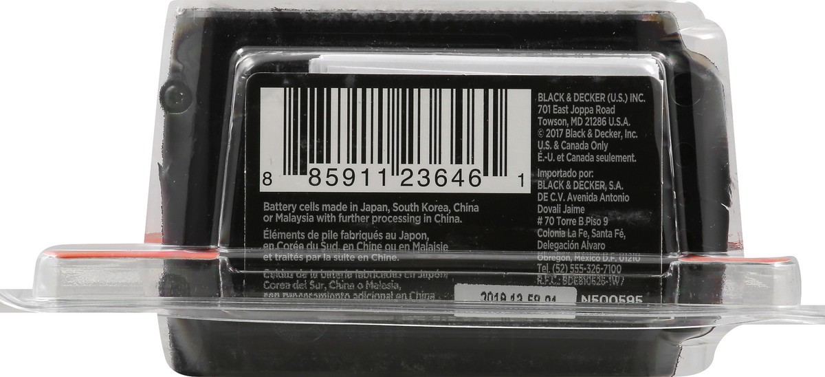 slide 11 of 11, BLACK+DECKER 20V Max 1.5 Ah Lithium Ion Battery 1 oz, 1 oz