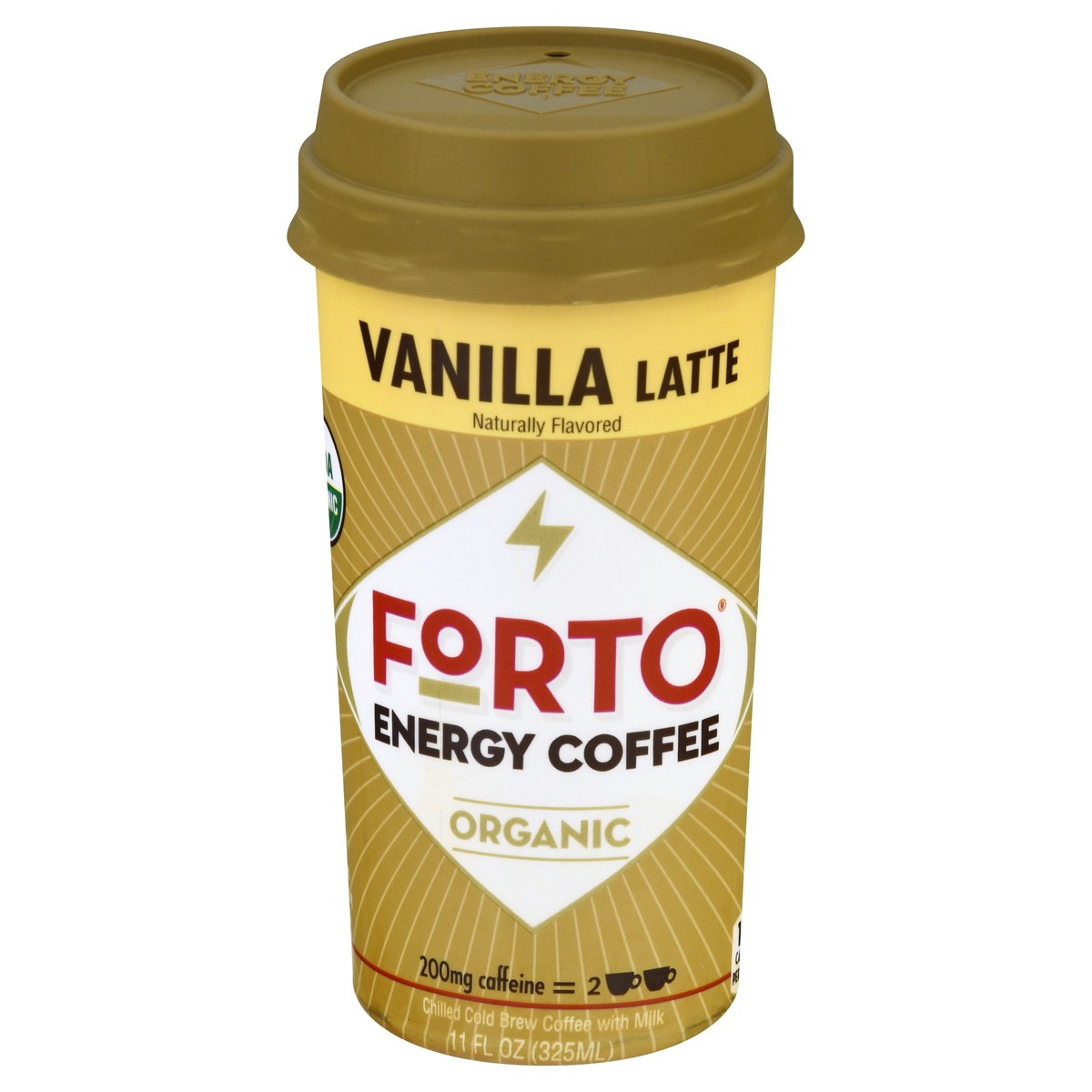 slide 1 of 1, Forto Vanilla Coffee Latte, 11 oz
