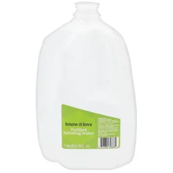 know & love Purified Water 128 Ounces