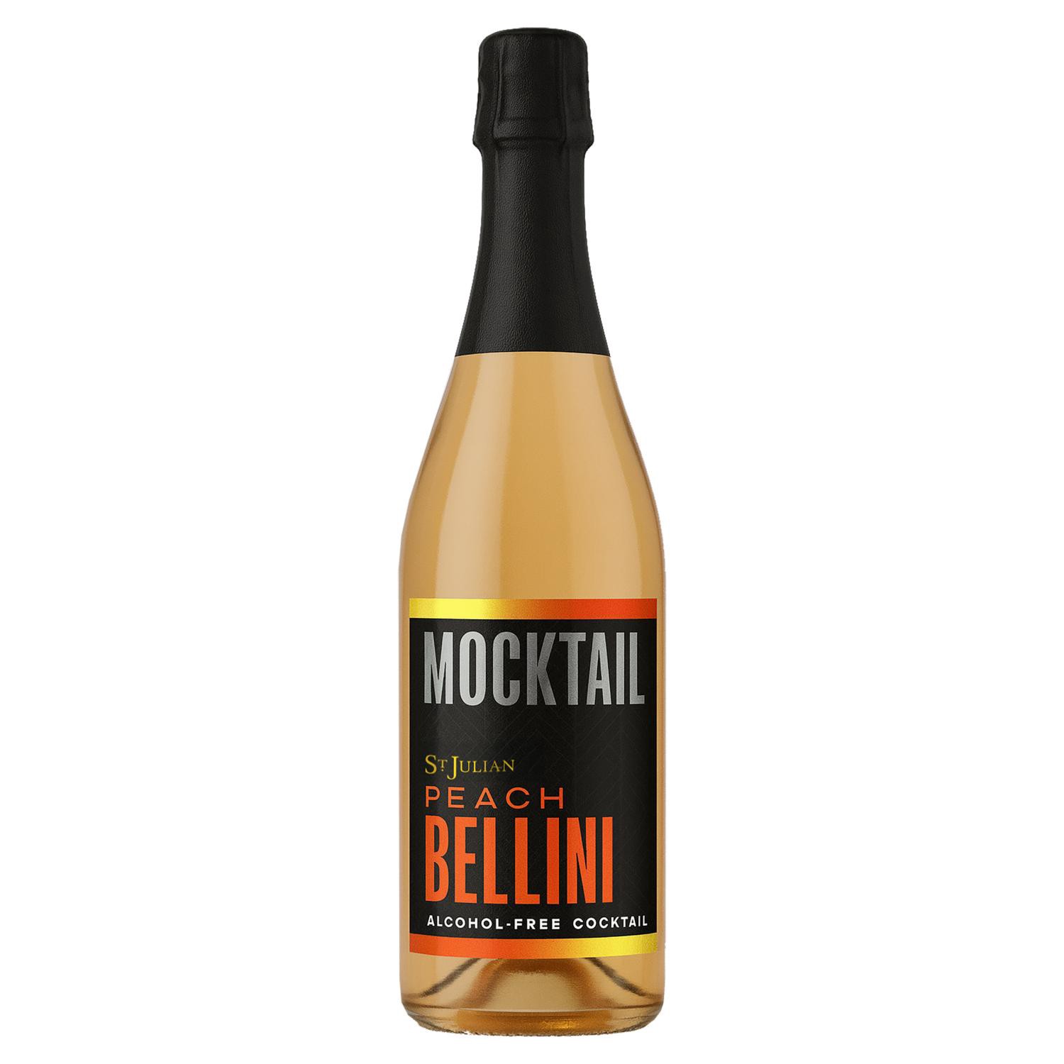 slide 1 of 1, St. Julian Peach Bellini Mocktail, 750 ml