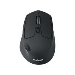 Logitech M720 Triathlon Multi-Device Wireless Mouse, Black/Gray