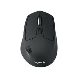 Logitech M720 Triathlon Multi-Device Wireless Mouse, Black/Gray