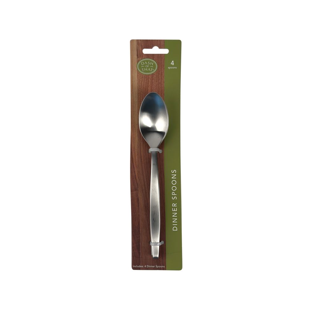 slide 1 of 4, Dash of That® Banff Dinner Spoons, 4 ct