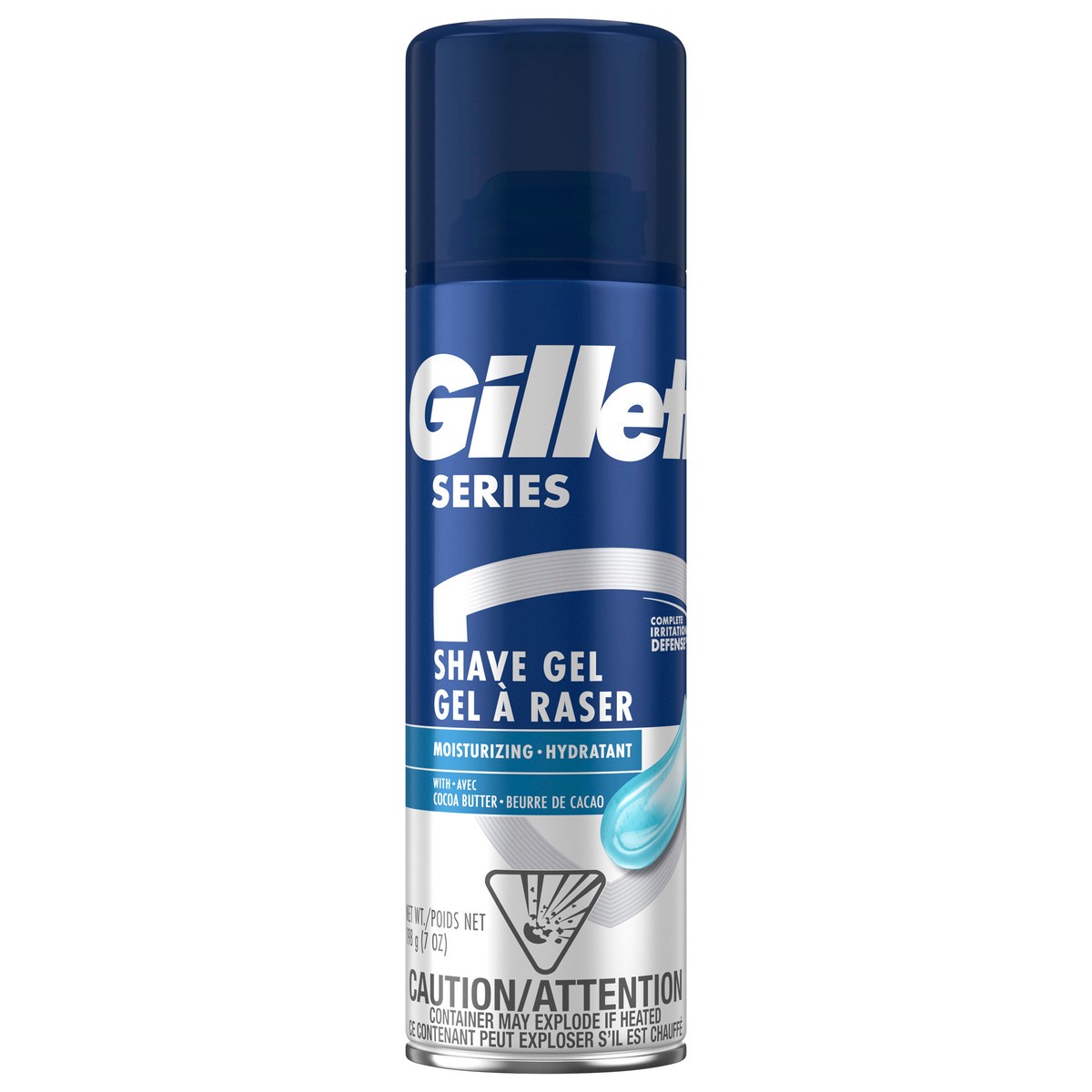 slide 1 of 3, Gillette Series3X Shavegel Moisturz, 7 oz