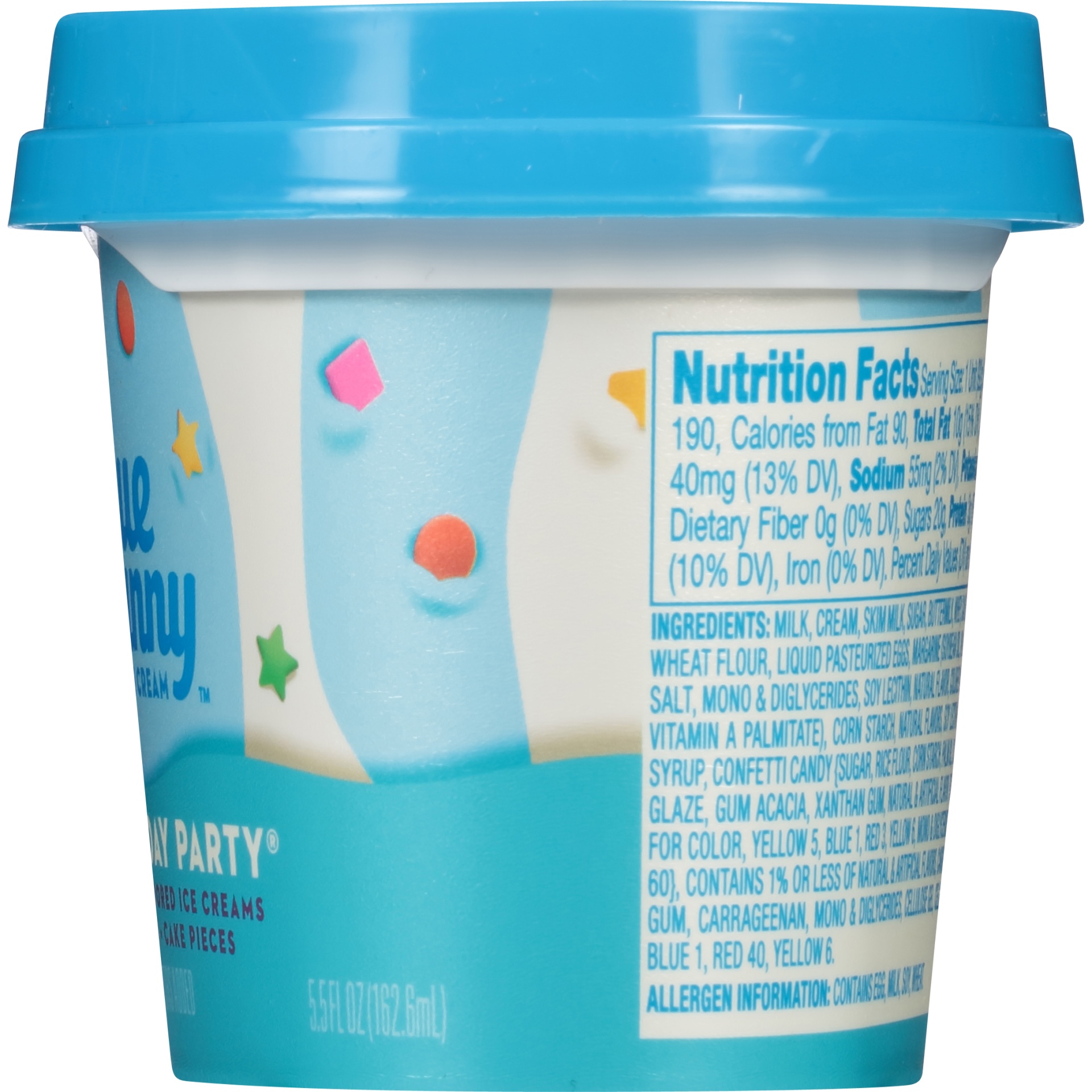 slide 5 of 8, Blue Bunny Blu's Birthday Party Ice Cream, 5.5 fl oz