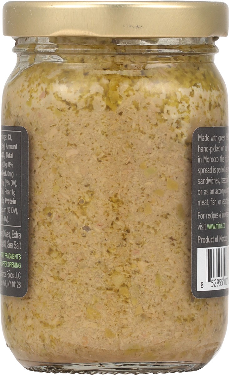 slide 7 of 13, Mina Moroccan Green Olive Spread, 7 oz