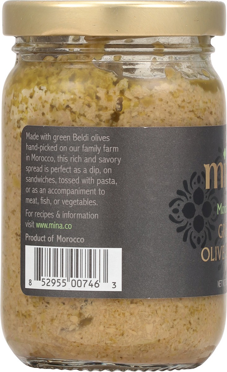 slide 13 of 13, Mina Moroccan Green Olive Spread, 7 oz
