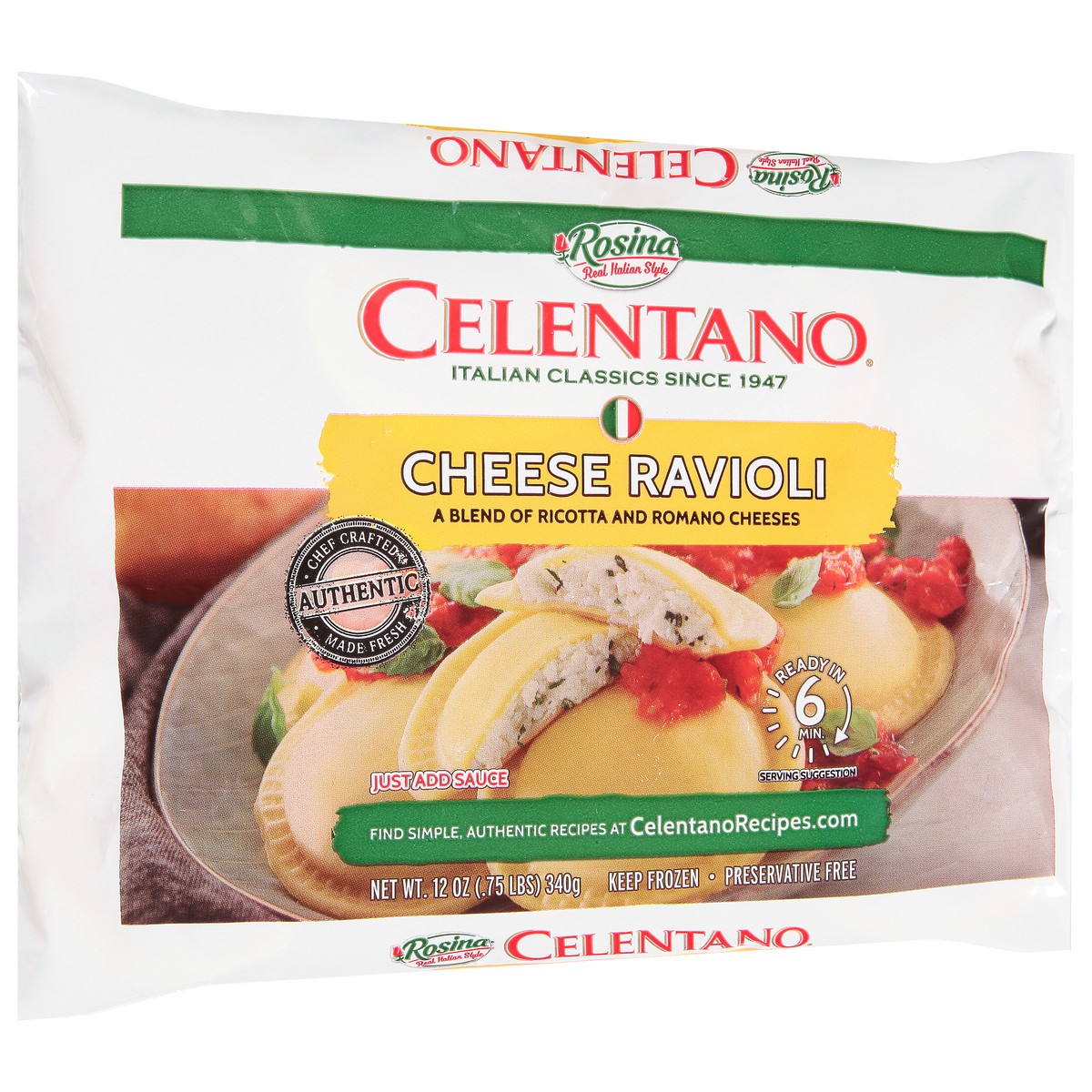 slide 2 of 9, Celentano Cheese Ravioli 12 oz, 12 oz