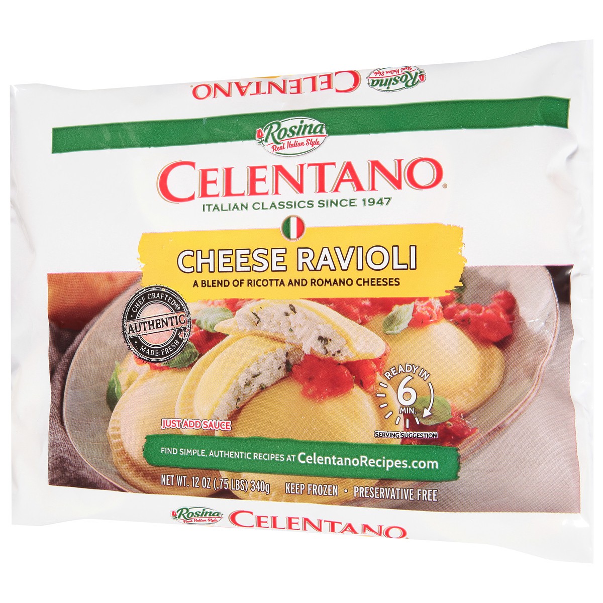 slide 3 of 9, Celentano Cheese Ravioli 12 oz, 12 oz