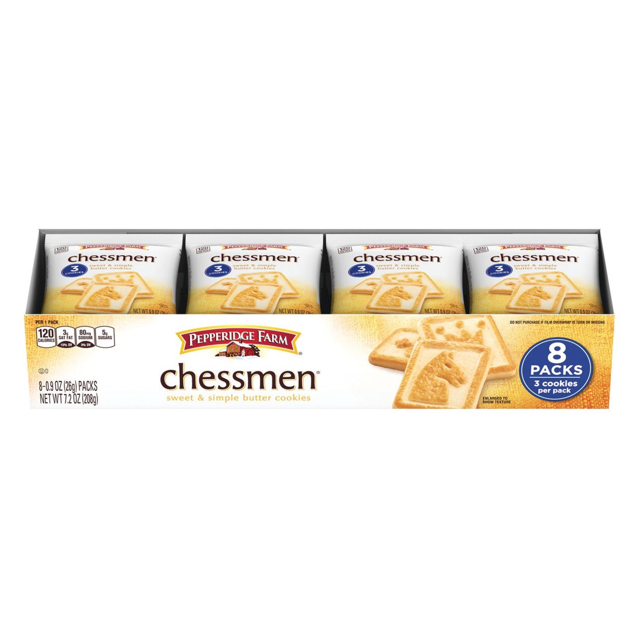 slide 1 of 5, Pepperidge Farm Chessmen Butter Cookies - 8ct, 8 ct