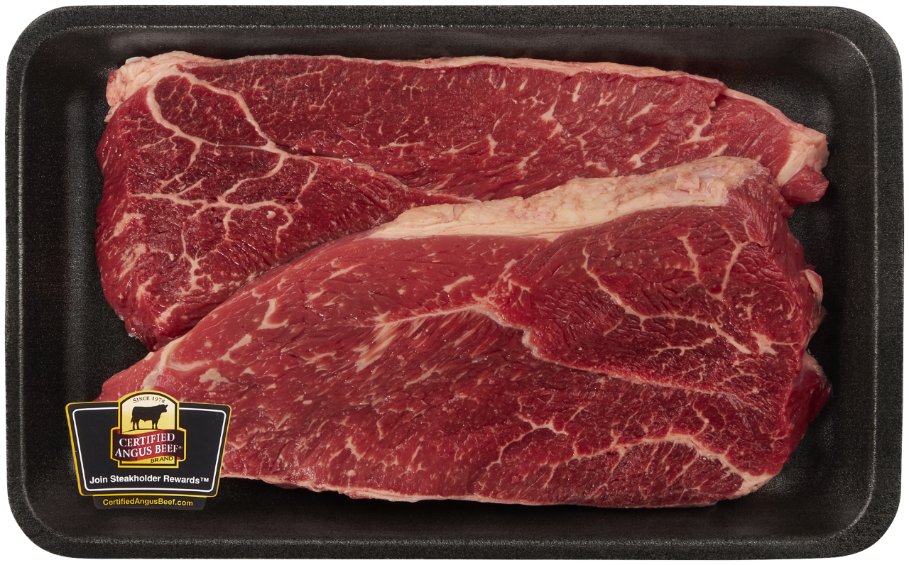 slide 1 of 1, Bonless Beef Shlder Steak, per lb