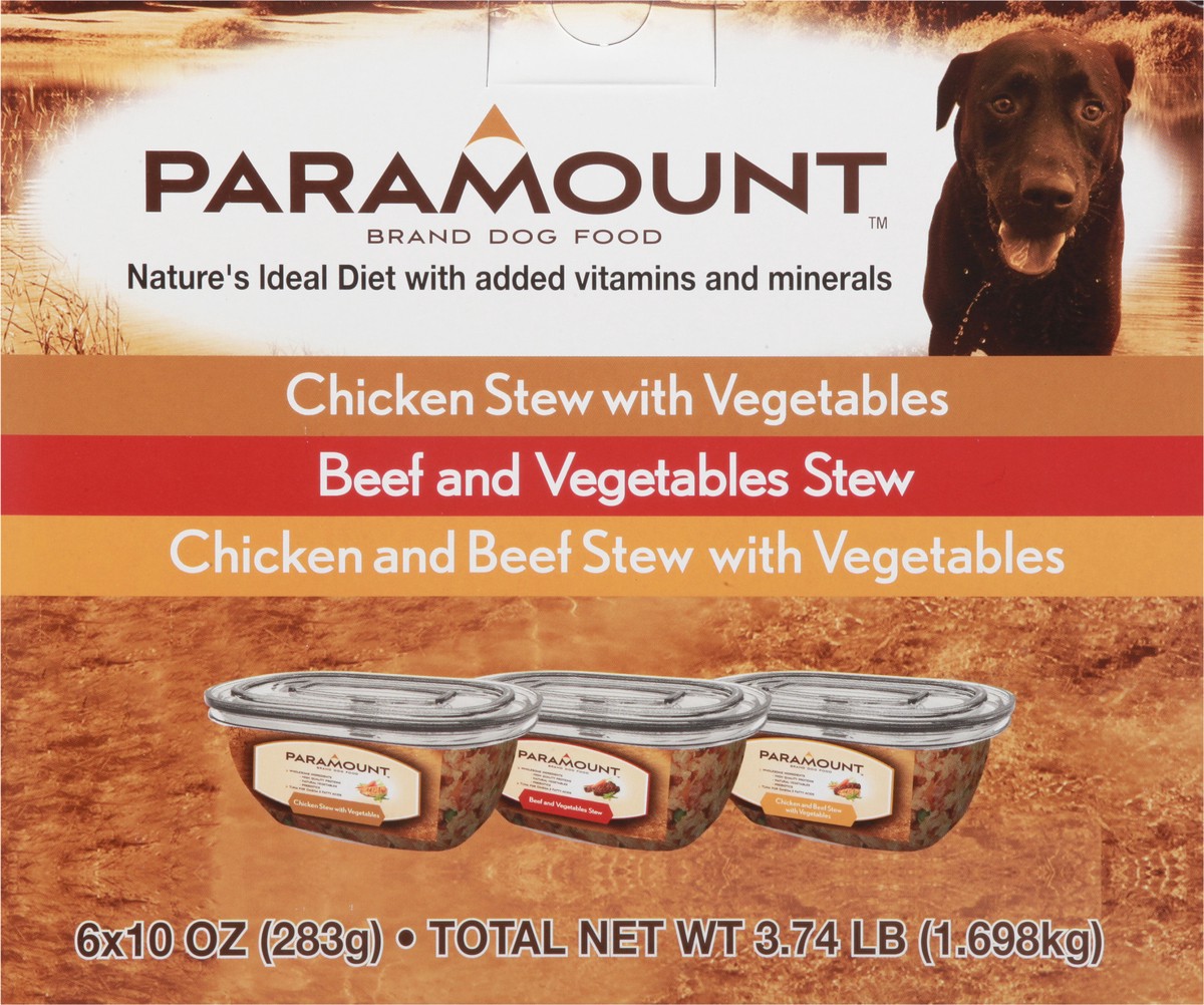 slide 7 of 13, Paramount Assorted Dog Food 6-6 10 oz Packages, 6 ct