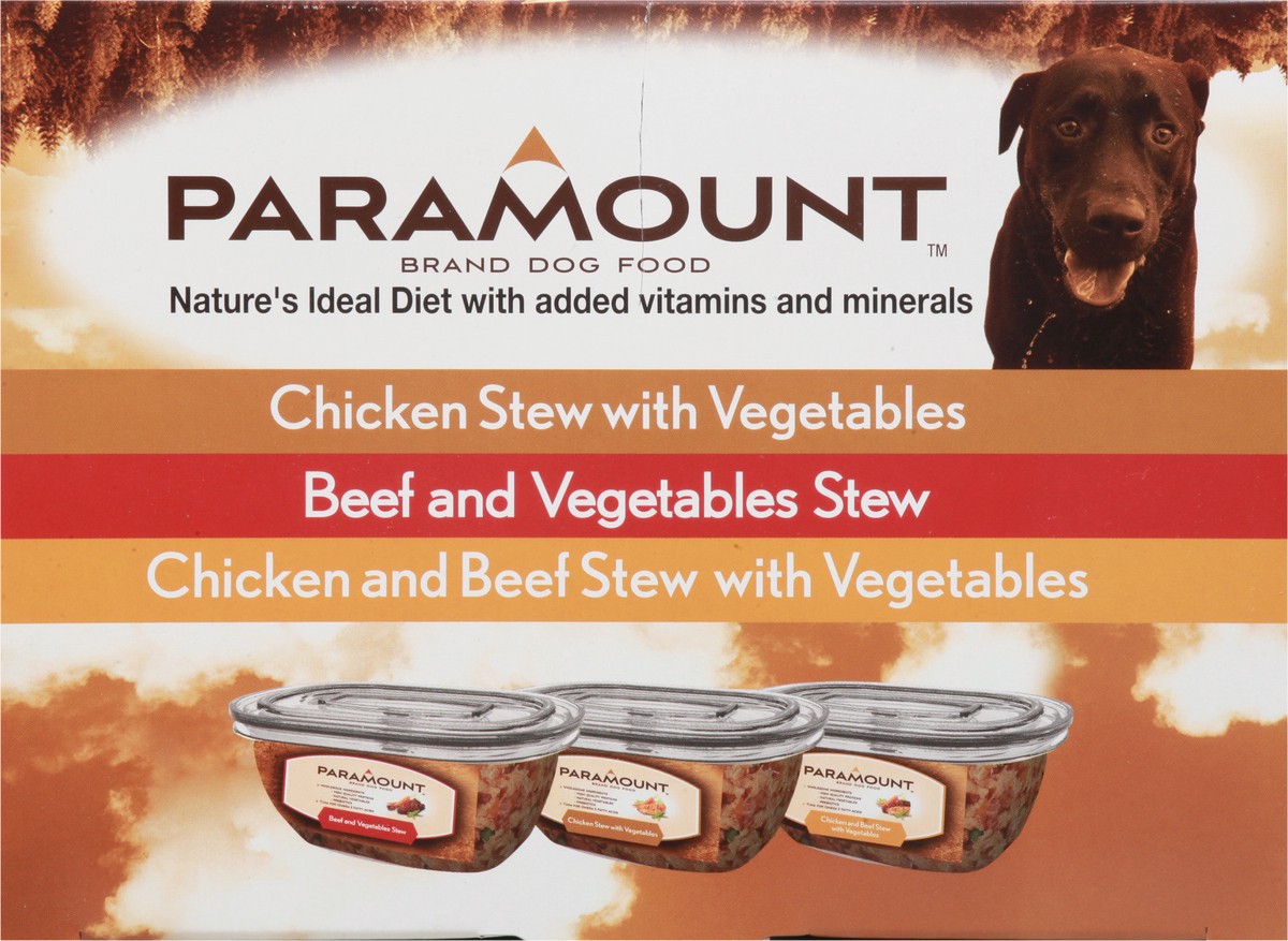 slide 9 of 13, Paramount Assorted Dog Food 6-6 10 oz Packages, 6 ct